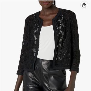 ⭐️ LAST CHANCE ⭐️ Anne Klein Women's Floral Lace Mesh Cardigan
- size 2
